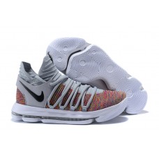 Nike KD 10 Multi-Color and Black-Cool Grey-White Basketball Shoes