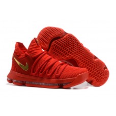 Nike KD 10 Red Basketball Shoes