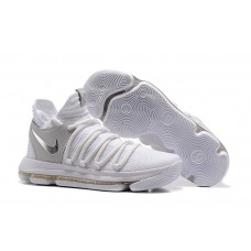 Nike KD 10 X Still KD White Chrome-Pure Platinum Basketball Shoes