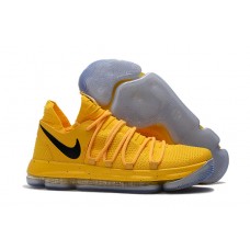 Nike KD 10 Yellow Black Basketball Shoes