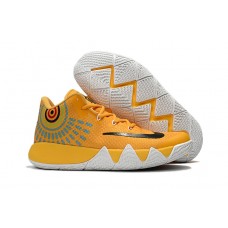 Nike Kyrie 4 Yellow White Black Basketball Shoes