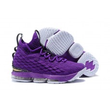 Nike LeBron James 15 Purple and Black Basketball Shoes