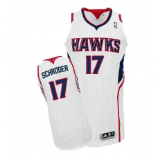 Nike NBA Atlanta Hawks 17 Dennis Schroder Jersey White Stitched