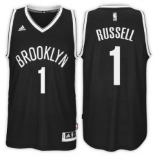 Nike NBA Brooklyn Nets 1 D'Angelo Russell Jersey Road Black New Swingman Stitched