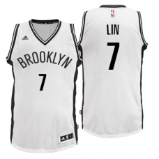 Nike NBA Brooklyn Nets 7 Jeremy Lin Jersey Home White Swingman