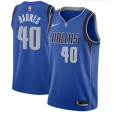 Nike NBA Dallas Mavericks 40 Harrison Barnes Jersey Royal Blue Swingman