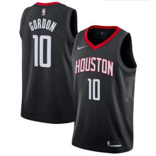 Nike NBA Houston Rockets 10 Eric Gordon Jersey Black Swingman Statement Edition