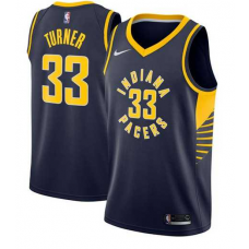Nike NBA Indiana Pacers 33 Myles Turner Jersey Navy Blue Swingman Icon Edition