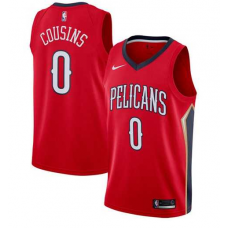 Nike NBA New Orleans Pelicans 0 DeMarcus Cousins Jersey Red Swingman Statement Edition