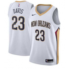 Nike NBA New Orleans Pelicans 23 Anthony Davis Jersey White Swingman Association Edition
