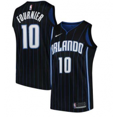 Nike NBA Orlando Magic 10 Evan Fournier Jersey Black Swingman Statement Edition