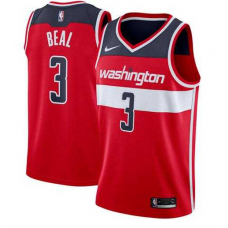Nike NBA Washington Wizards 3 Bradley Beal Jersey Red Swingman Icon Edition