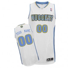 Nuggets Custom Authentic White NBA Jersey