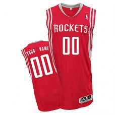 Rockets Custom Authentic Red NBA Jersey