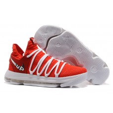 Supreme Nike KD 10 Sup Varsity Red-White Basketball Shoes