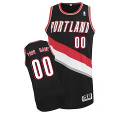 Trail Blazers Custom Authentic Black NBA Jersey