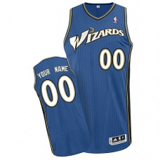 Wizards Custom Authentic Blue NBA Jersey