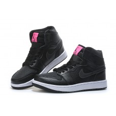 Women's Air Jordan 1 (I) Black High Basketball Shoes