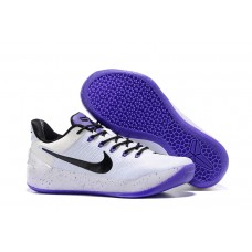 Women's Nike Kobe AD White Purple Black Basketball Shoes