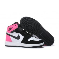 Womens 2017 Air Jordan 1 Valentines Day Retro Pink Basketball Shoes