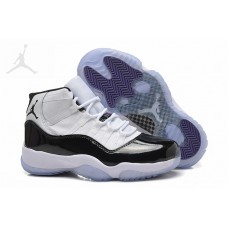 Wholesale Girls Air Jordans 11 White Black Concord For Women Online