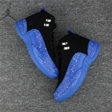 Wholesale Mens Jordans 12 XII Black Blue Free Shipping