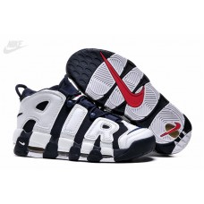 Wholesale Nike More Uptempo Olympic White Blue Sneakers