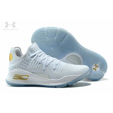 Wholesale Under Armour Curry 4 Low Chef White Gold Outlet Online