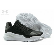 Womens Under Armour Curry 4 Low Black White Shoes Outlet Up 70 Off