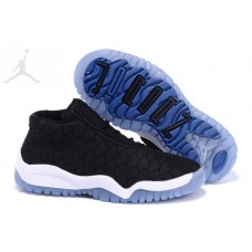 Youth Cheap Air Jordans 11 Chameleon Black Blue Shoes For Sale