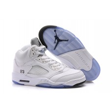 ‎Cheap Air Jordan 5 (V) Retro White Metallic Silver For Sale