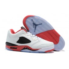 Cheap Air Jordan 5 Low Fire Red Black Tongue For Sale