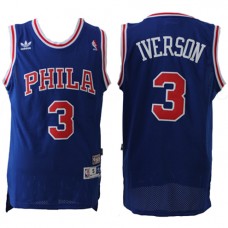 Allen Iverson 76ers Throwback Blue NBA Jerseys Cheap For Sale