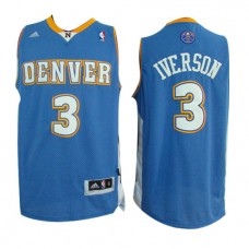 Allen Iverson Nuggets Away Blue NBA Jerseys Cheap For Sale