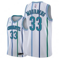 Alonzo Mourning Hornets Throwback NBA Jersey White Cheap Sale