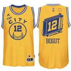 Andrew Bogut Best Throwback Warriors Cable Car NBA Gold Jerseys