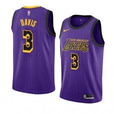 Anthony Davis Lakers Purple Jersey City Edition Cheap For Sale