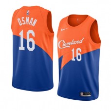 Best Cedi Osman Cavaliers City NBA Jerseys Blue Orange Sale