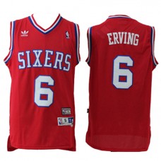 Best Julius Erving 76ers Throwback Red NBA Jerseys For Sale