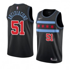 Best Ryan Arcidiacono Black Chicago Bulls Jersey City For Sale