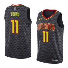 Best Trae Young Hawks Icon NBA Jerseys Black For Sale