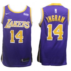 Brandon Ingram Lakers Purple Statement NBA Jerseys Cheap Sale
