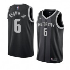 Bruce Brown Jr. Pistons Motor City Jersey Black Cheap For Sale