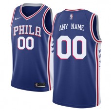 Cheap 76ers Blue Custom Nike Jersey Icon Edition For Sale