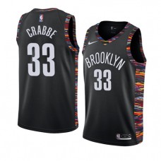 Cheap Allen Crabbe Nets City NBA Jerseys Black For Sale