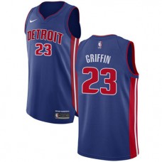 Cheap Blake Griffin Pistons Jersey Blue Nike NBA Icon Edition