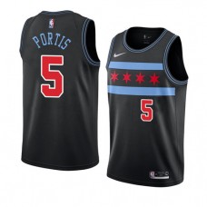 Cheap Bobby Portis Bulls New Black Jersey City Edition Sale