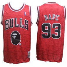 Cheap Bulls A Bathing Ape ABC Basketball Jersey Bape x Mitchell Ness