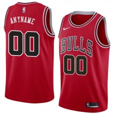 Cheap Bulls Custom Red Nike Icon Edition Jersey For Sale