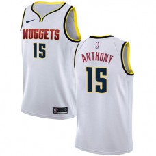 Cheap Carmelo Anthony Nuggets Swingman White Home NBA Jersey